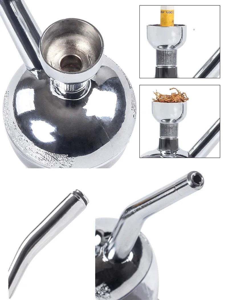 Description Picture 6 of itemMicrofilter water Smoking Pipe For 8mm cut tobacco Healthy Smoke filter Pipe Portable Reduce Tar Cigarette Holder Gift for Men