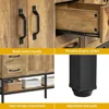 Bathroom Organizers, Double Rustic Bathroom Vanity, Dark Brown Bathroom Vanity With Double Sink And Drawers Side Cabinet Combo S 5