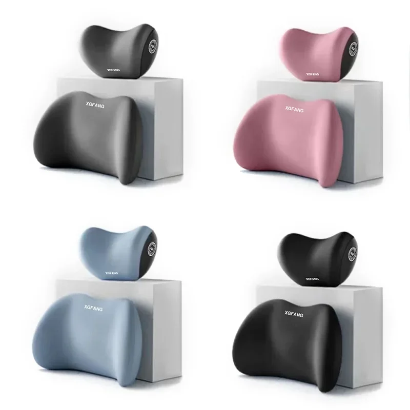 Car Headrest Lumbar Support Car Neck Pillow Waist Cushion Driver Seat Backrest Cushion Driving Lumbar Support Waist car pillow