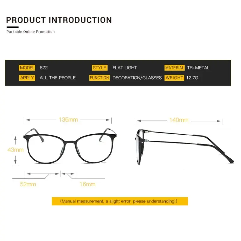 Women Myopia Glasses Men Vintage Blue Light Blocking Eyeglasses Square Small Frame Optical Nearsighted Eyewear 0 To -600 4