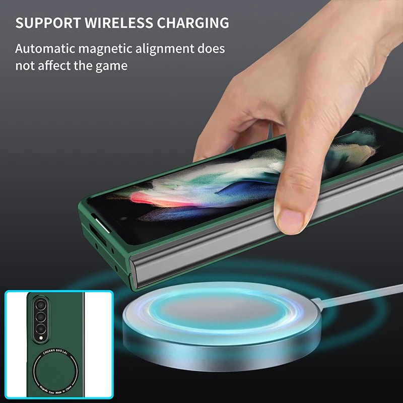 Magnetic Wireless Charging Shockproof & Anti-Fingerprint Case with Magsafe Compatibility