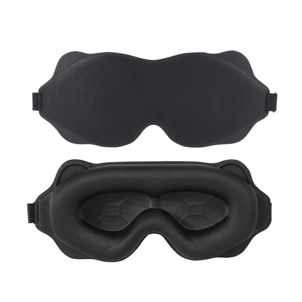 3D Memory Foam Sleep Mask – 100% Light Blocking Eye Covers with Adjustable Strap