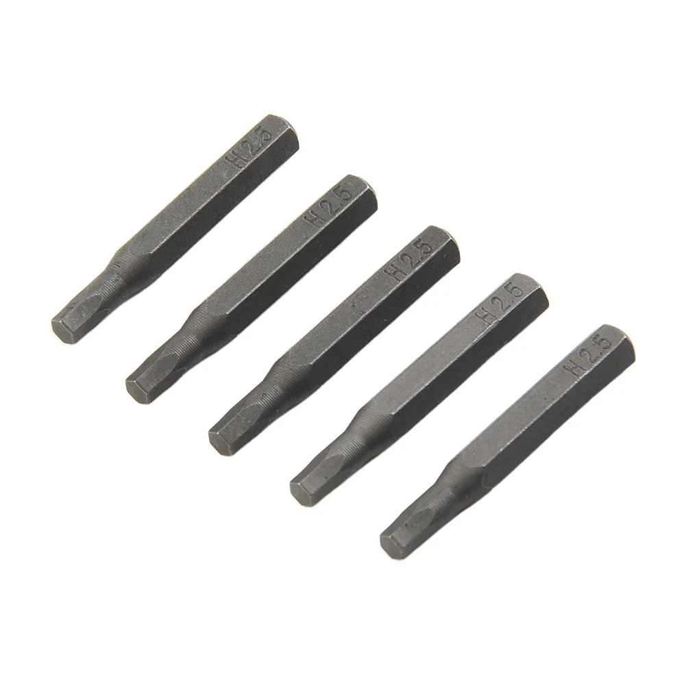 5pcs Hex Screwdriver Bit H4×28mm Small Hex Screwdriver Bits H0.7 H0.9 H1.5 H 2 H3 H4 4mm Hex Shank Hex Screwdriver Bit Hot Sale