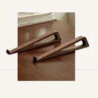 Support pour ordinateur portable pliable en bois - Ergonomique 12 °   Angle réglable, conception triangulaire de ventilation de refroidissement, accessoire de bureau 4