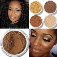 Makeup Loose Setting Powder Matte Mineral Oil-control Long-lasting Face Concealer Finishing Bronzer Contour For Black Dark Skin 1