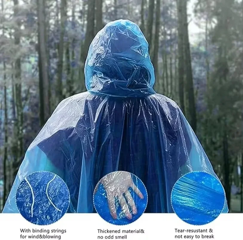 Portable Raincoats Balls Colorful Raincoat Ball with Hook Disposable Waterproof Rain Ponchos Travel Camping Emergency Rain Coats raincoat poncho