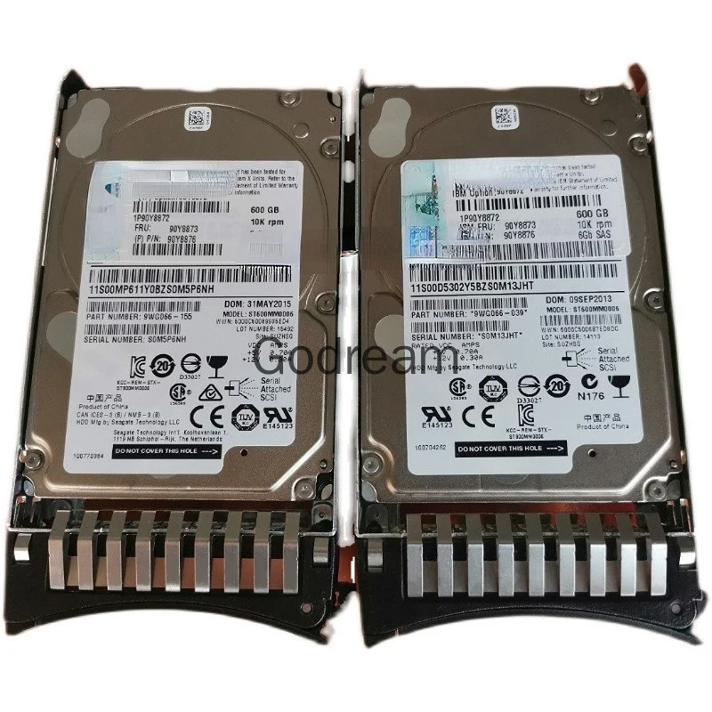 For Lenovo/IBM 90Y8872 90Y8873 600G 10K 2.5 SAS hard disk 90Y8876