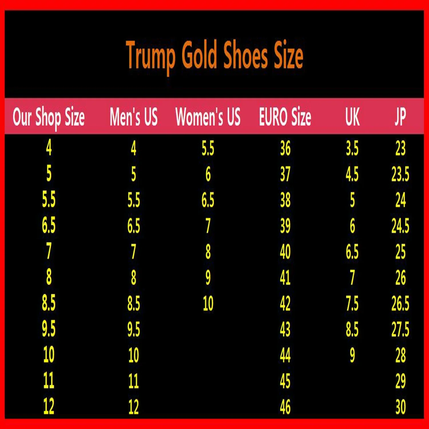 Big Size 47 48 Gold Trump Shoes 2024 MAGA Never Surrender Sneakers Sneaker Gym Basketball Shoe Men's Casual Boots Road Sneakers