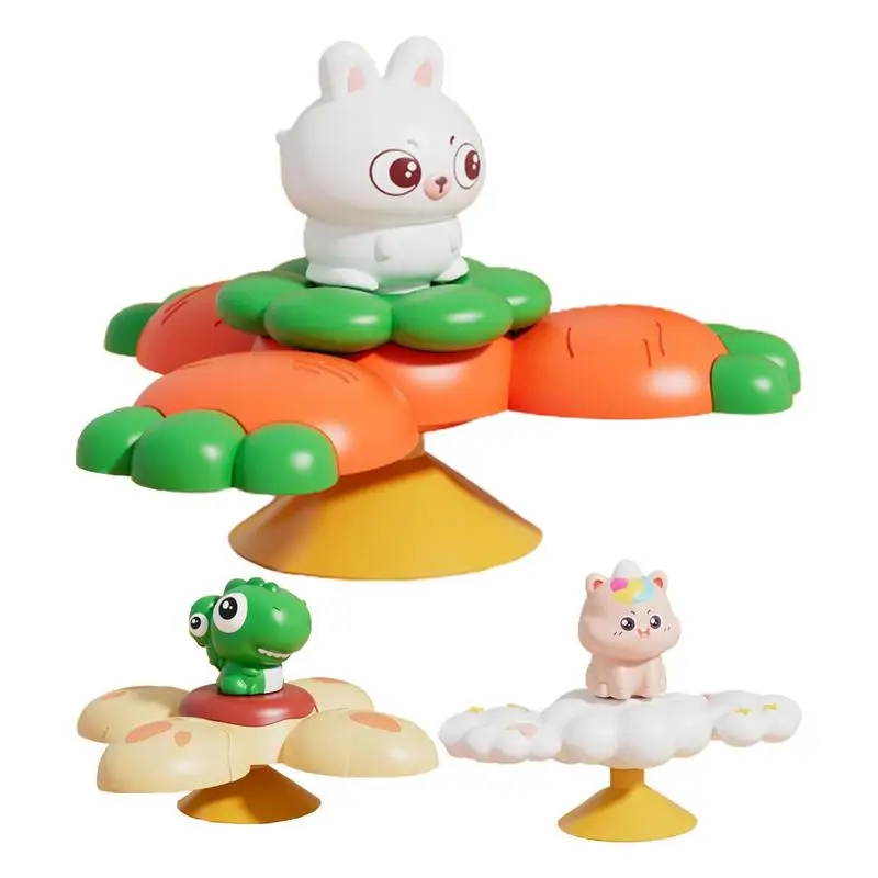

Animal Shape Spinning Toy Gyro Spinner Rattle Sets Suction Cups Spinning Top Toy Relief Stress Educational Toys gift for kids