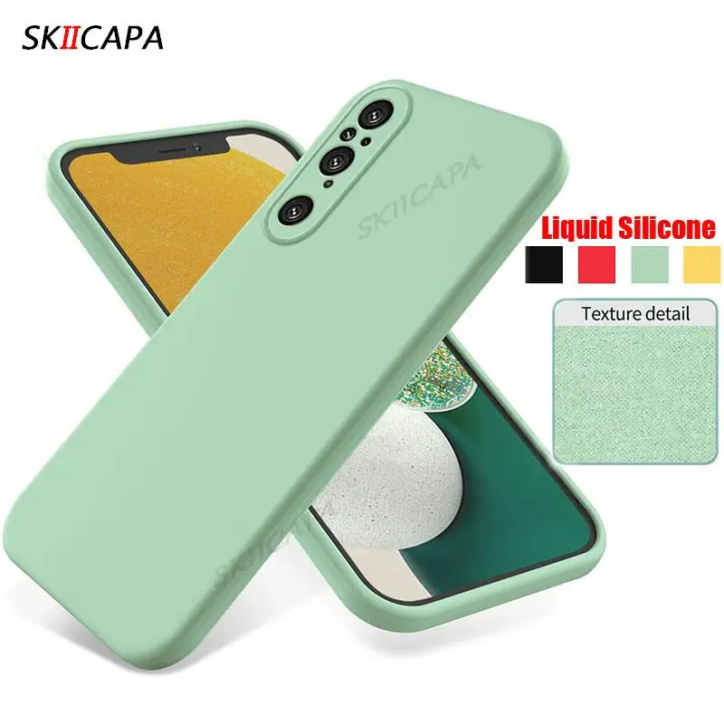Solid Color Liquid Silicone Matte TPU Phone Case with Soft Strap Cover