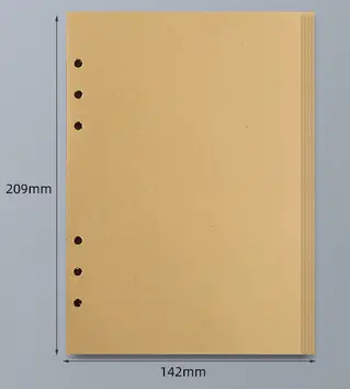 45 Sheets A5 A6 A7 Loose Leaf Notebook Refill Spiral Binder Inner Page Line Blank craft  Grid Inside Paper Stationery - Image 21