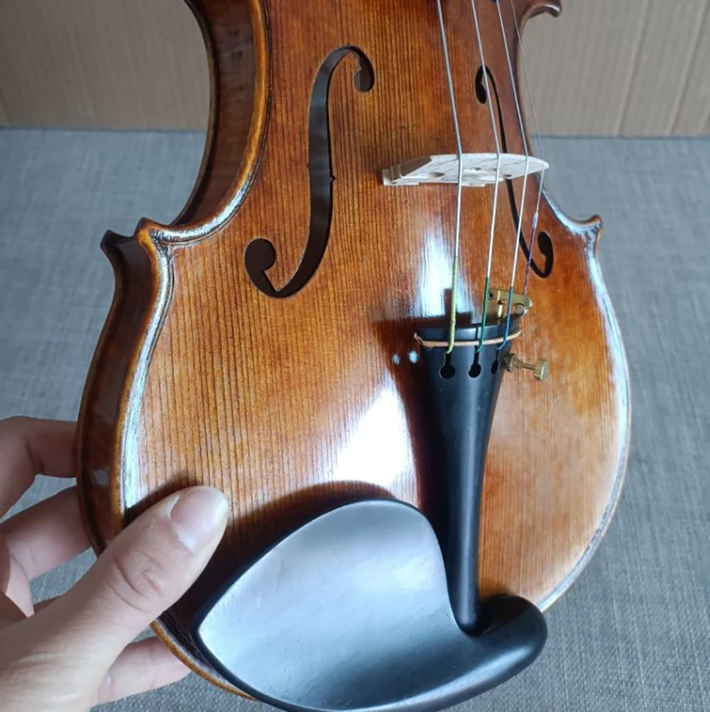 Over 20 years High-end handmade Italian vintage oily varnish 4/4 Violin Guarneri violino brazilian bow with Box