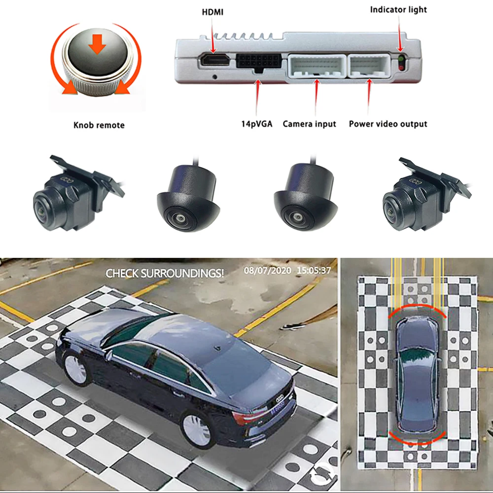 Araba 360 Panoramik Kamera Sistemi I in 3D 360 Kamera 2 24 Saat Park araba-360-panoramik-kamera-sistemi-i-in-3d-360-kamera-2-24-saat-park