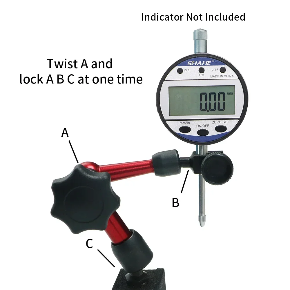 Shahe Mini Universal Magnetic Base Stand Holder For Indicators Magnetic Force 15KG dial indicator holder