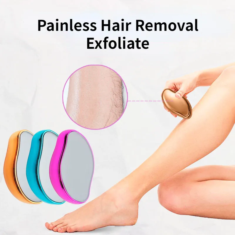 

Crystal Painless Nano Epilator Physical Hair Removal Eraser Glass Hair Remover Easy Cleaning Reusable Body Care Depilation Tool