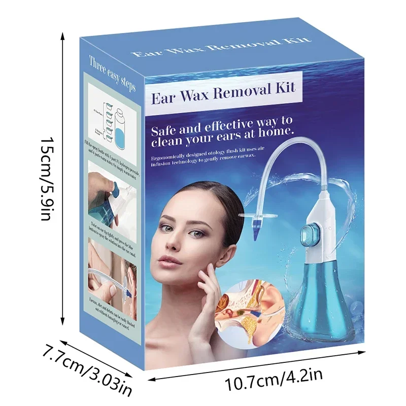 Ear Wax Removal Manual Ear Cleaner Water Cleaner Earwax Remover Kit Ear Irrigation Flushing System Ear Cleaning Kit Healthy Care