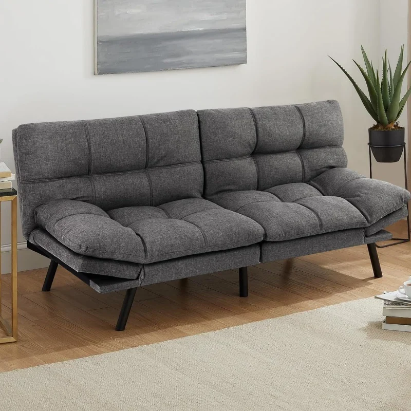 

DUMOS Sofa Bed Couch, Memory Foam , Convertible Sleeper Modern Futon for Living Room, Small Loveseat Apartment