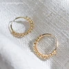 20MM Hoop Earrings 14K Gold Filled Gold Beads Earrings Minimalism  Gold Jewelry Brincos Pendientes Boho Earrings 4