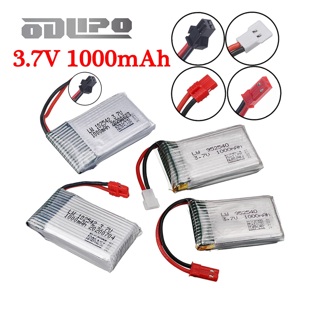 Lot de 2 Batteries Drone Rechargeables JST/H8/SM/XT4.25 - 7.4V 2600mAh