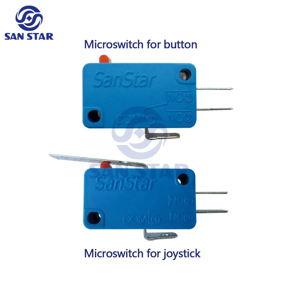 100Pcs Sostituzione 3 Terminali Interruttori Arcade Joystick Switch Microswitch Per Arcade Joystick Parti Di Armadi Da Gioco Arcade Fai Da Te