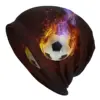 Fire Soccer Football Balls Sports Cap Ski Skullies Beanies Hats Female 1