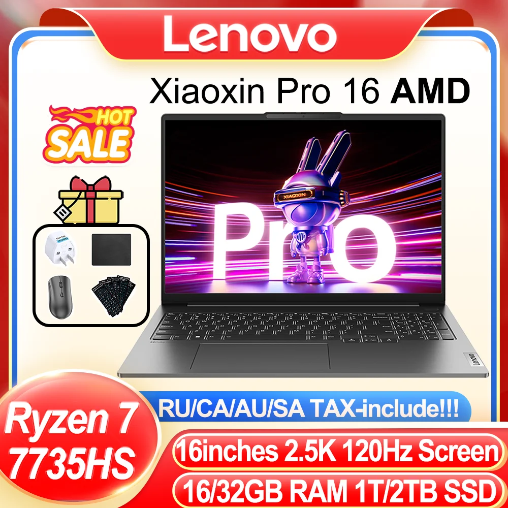 Lenovo-Xiaoxin-Pro-16-2023-Slim-Laptop-AMD-R7-7735HS-Radeon-680M-16GB ...