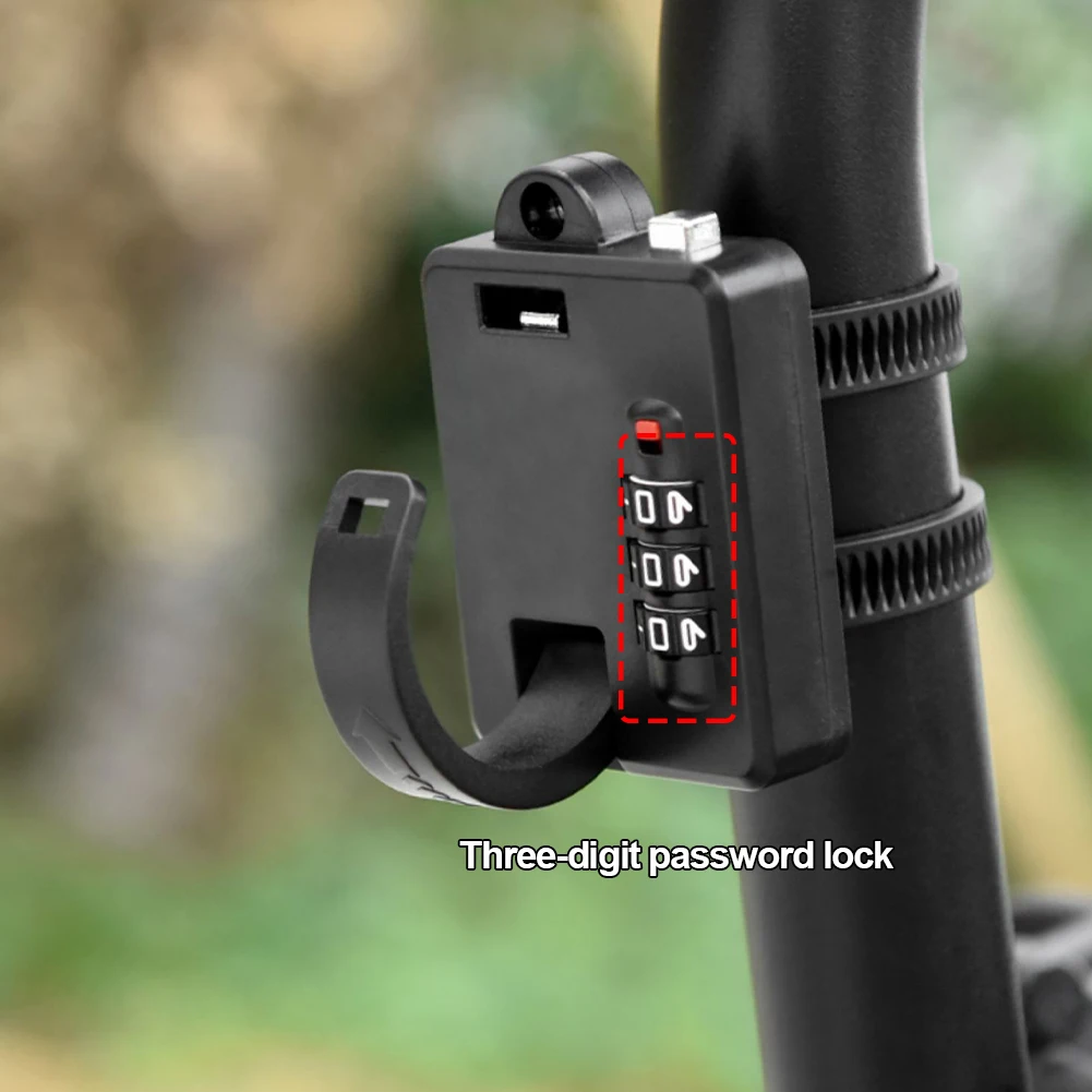 

Universal Motorcycle Helmet Lock Bicycle Handlebar Lock Safe Fixed Hook Lock Anti-Theft Password Lock Outdoor for Moto Equipment