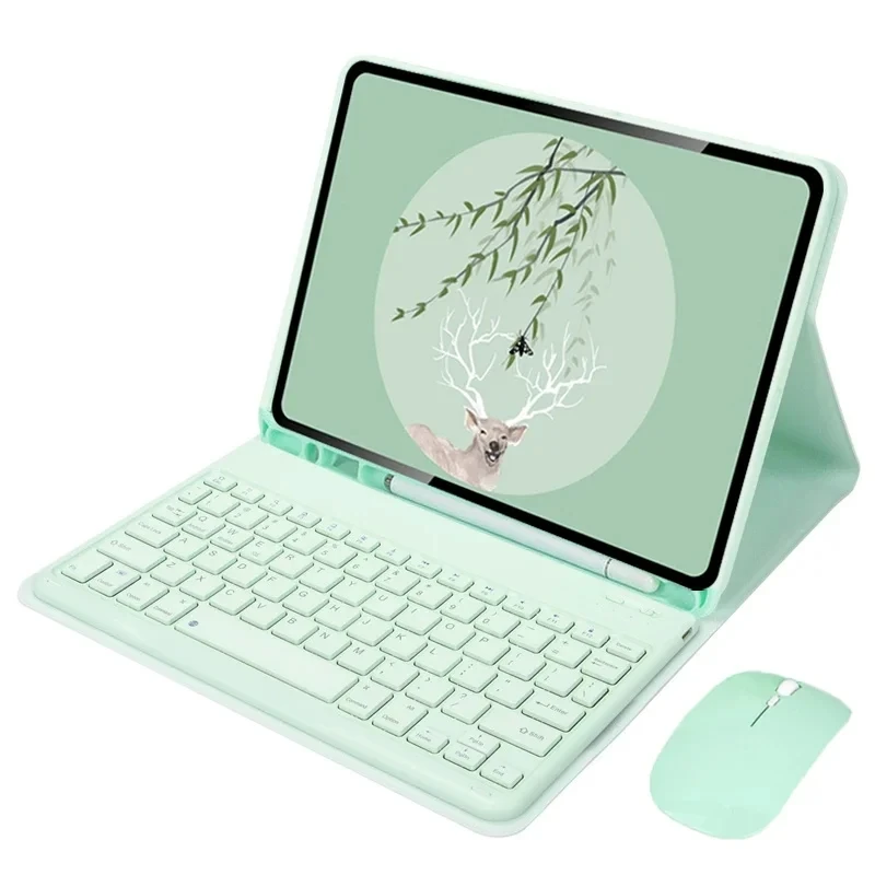 Premium Tablet Keyboard Cover - Durable Protective Case with Detachable Bluetooth Keyboard
