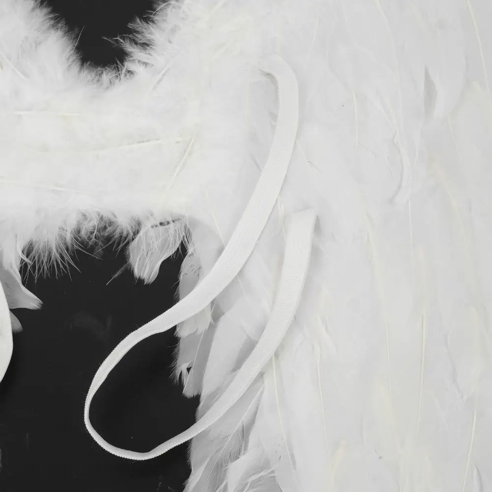 Kinder Erwachsenen Engel Teufel weiß schwarz Feder Flügel gefallen Engel Cosplay kleine Flügel Halloween Karneval Geburtstags feier Kostüm – Detail 4