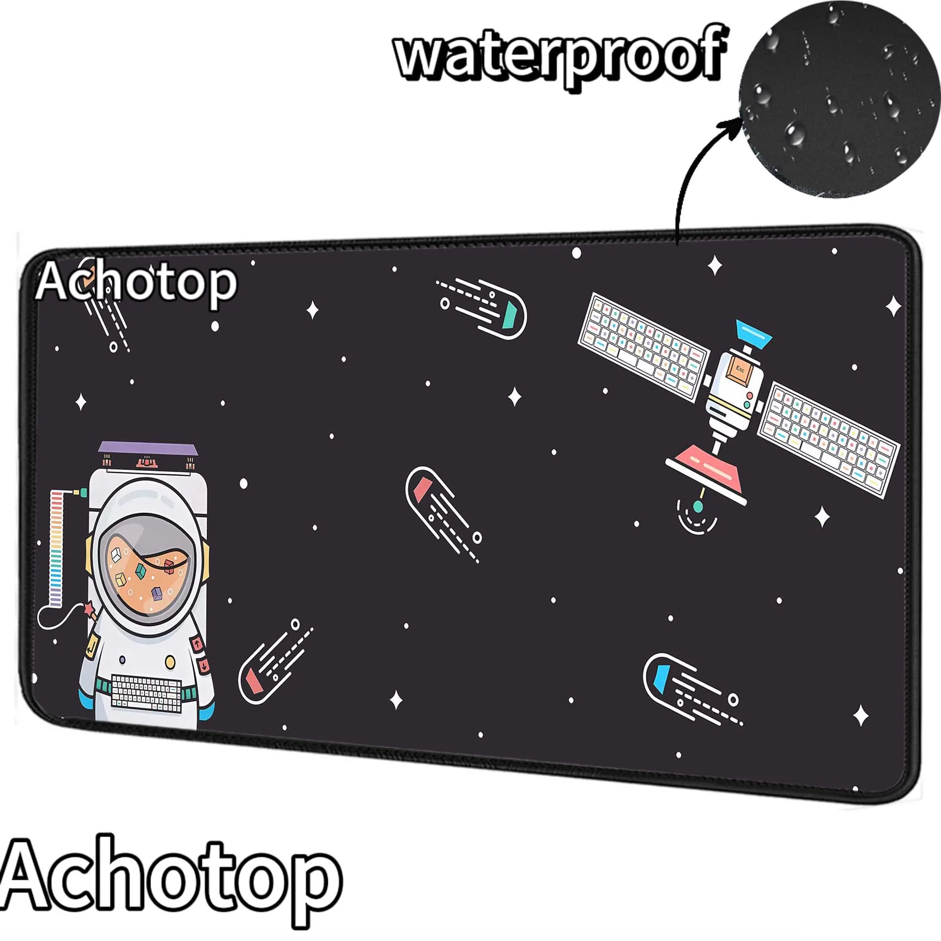 

Водонепроницаемый игровой коврик для мыши с астронавтом, большой коврик для мыши, коврик для мыши для ноутбука, коврик для игровых игр, коврик для клавиатуры, противоскользящий игровой Настольный коврик