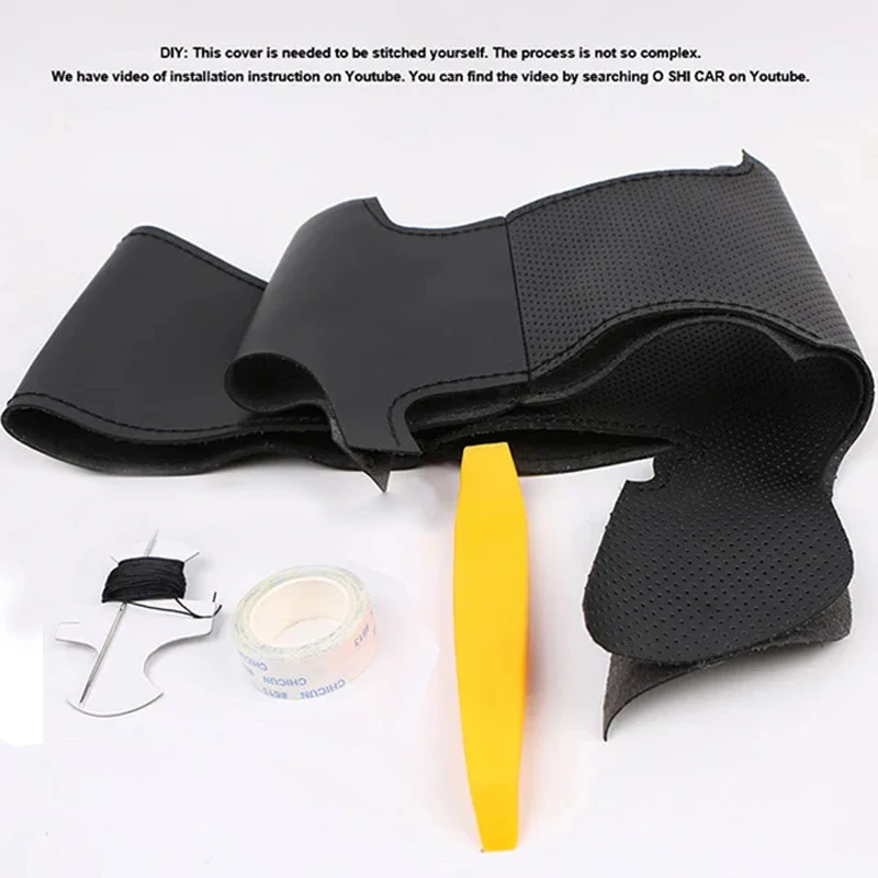Premium Artificial Leather Car Steering Wheel Cover