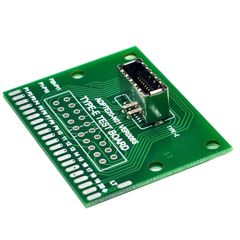 TYPE-E-Test-PCB-Board-Universal-Board-With-USB-3-1-TYPE-E-Port-43X33MM-20.jpg Típus-E Teszt Pcb Tábla Univerzális Usb 3.1 Type-E Port 43X33Mm 20 Tűs-E Csatlakozó Adaptere - Image 3