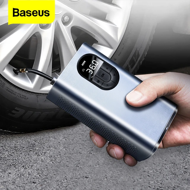 Baseus Auto Luft Kompressor 12V Tragbare Elektrische Reifen Reifen Inflator  Mini Digital Auto Air Aufblasbare Pumpe Für Auto Fahrrad boot - AliExpress