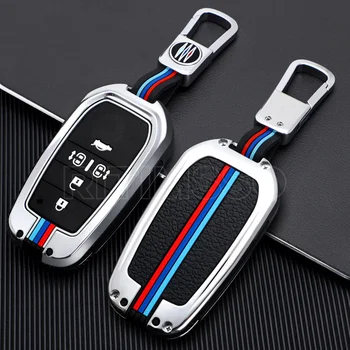 Portachiavi per auto in lega di zinco per Toyota Vellfire Alphard serie 30 Previa Tarago 5 6 pulsanti Smart Remote Fob Protect Cover - Portachiavi per auto in lega di zinco per Toyota Vellfire Alphard serie 30 Previa Tarago