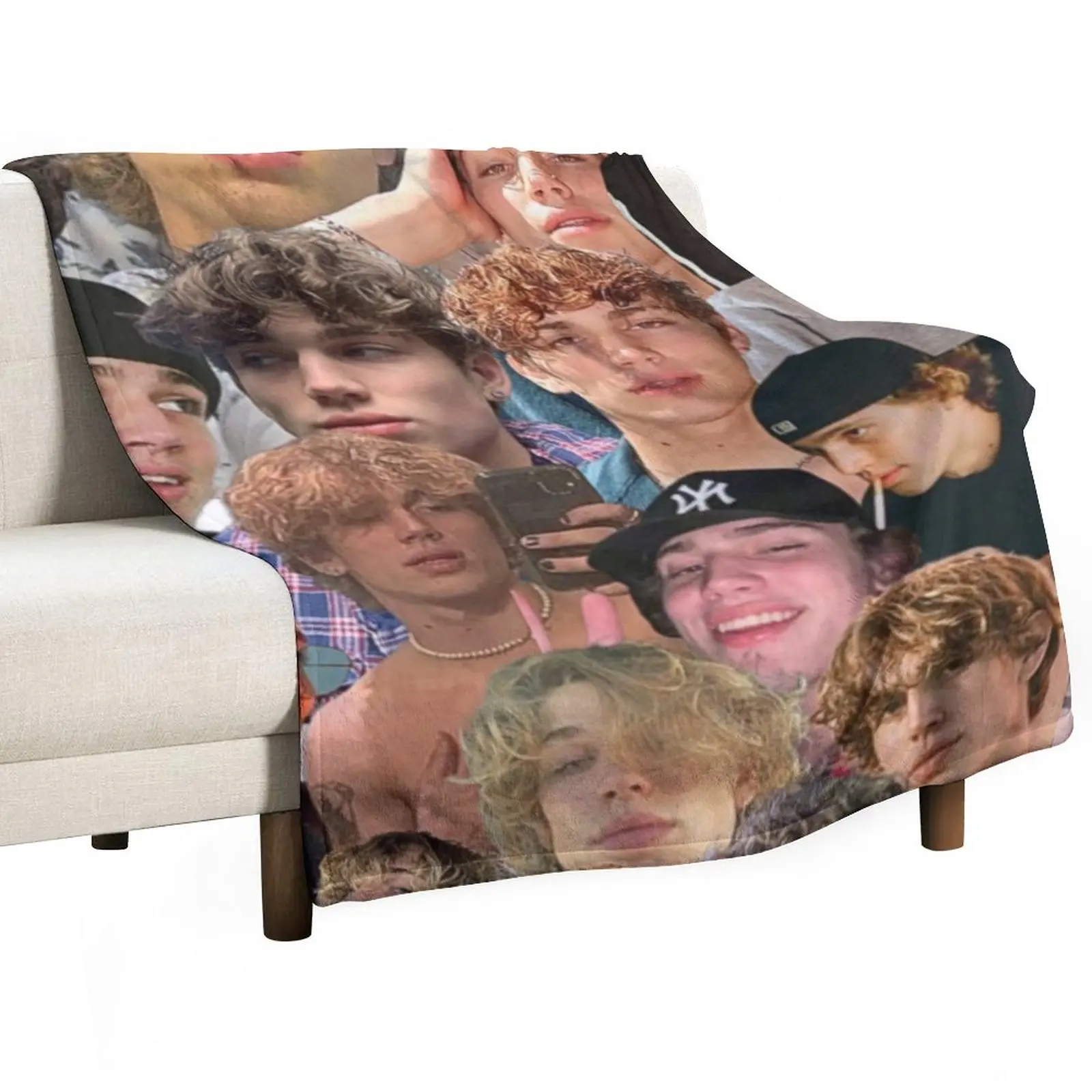 

vinnie hacker photo collage Throw Blanket Sofa Blankets Blankets For Sofas