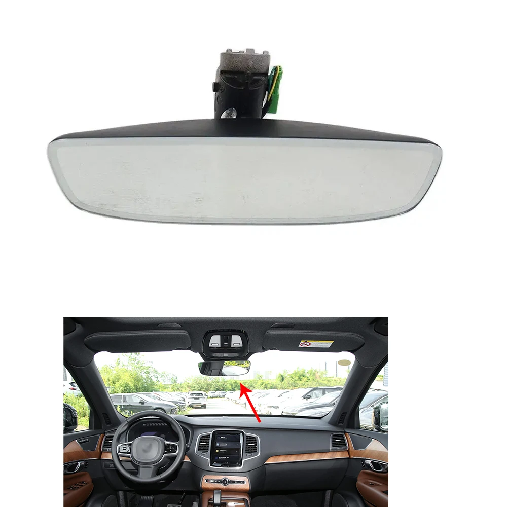 Bondvo 자동차 인테리어 백미러, 볼보 xc90 16 용 대형 필드 네비게이션 미러 OEM31442555-