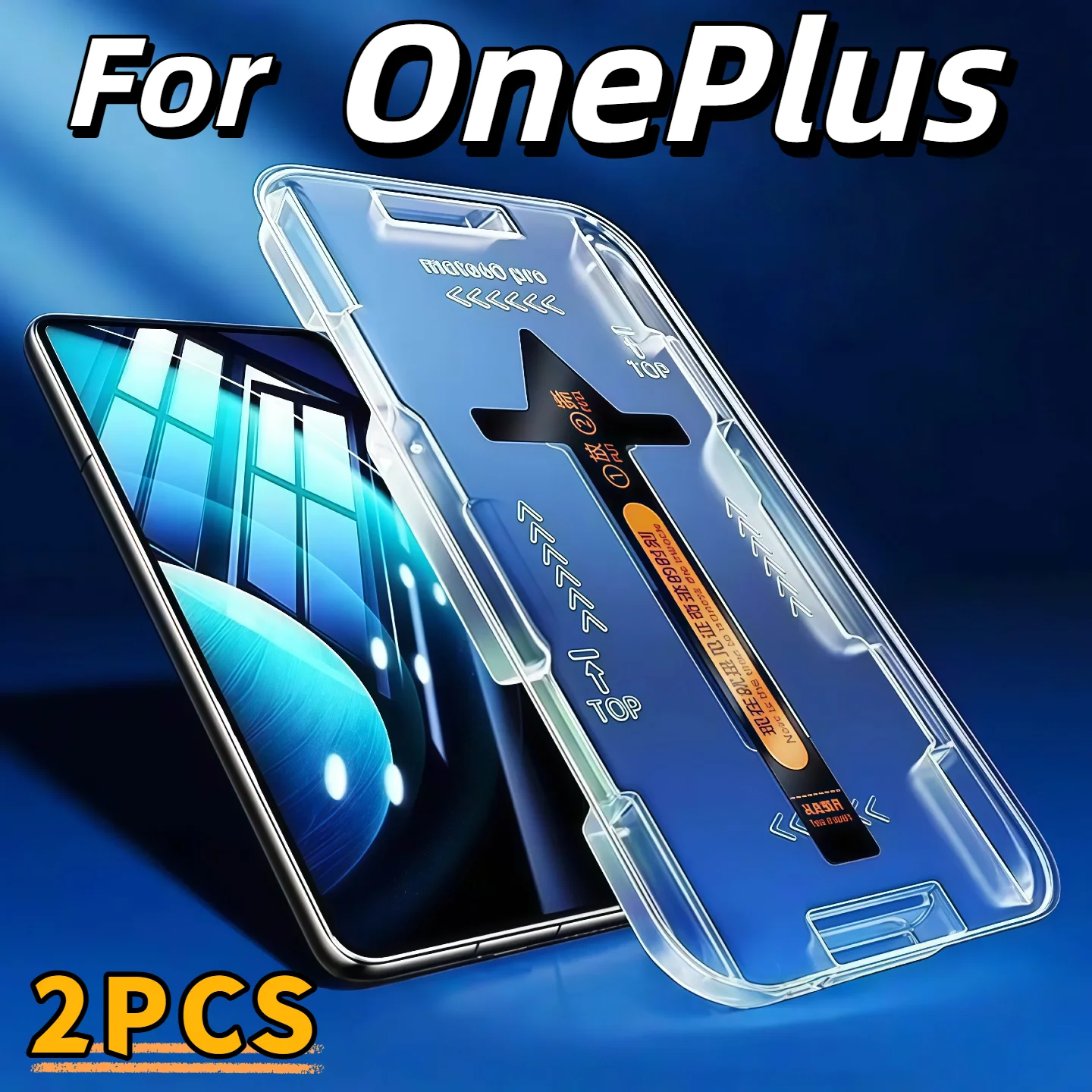 2 uds para OnePlus Ace 3 2 Pro 1 + Protector de pantalla de vidrio templado transparente HD antiarañazos con Kit de fácil instalación