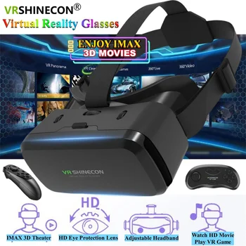 Occhiali per realtà virtuale IMAX schermo gigante film 3D Google scatola di cartone casco per cuffie VR per Smartphone, Joystick di gioco di supporto