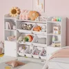 Kids Toy Storage Organizer W/8 Removable Toy Bins, 4-Tier Toy Organizers W/6 Storage Cubbies, Kids Bookshelf and Storage 3