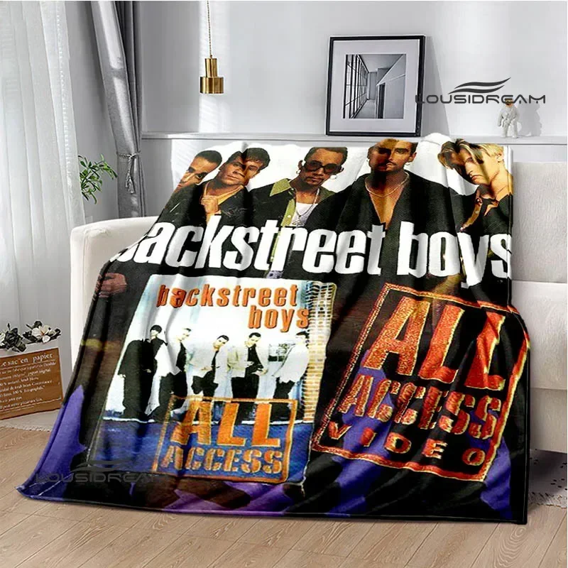 BSB band backstreet boys Print blanket picnic blanket Flannel Warm blankets Soft Cozy Blankets Home travel blanket Birthday Gift 4