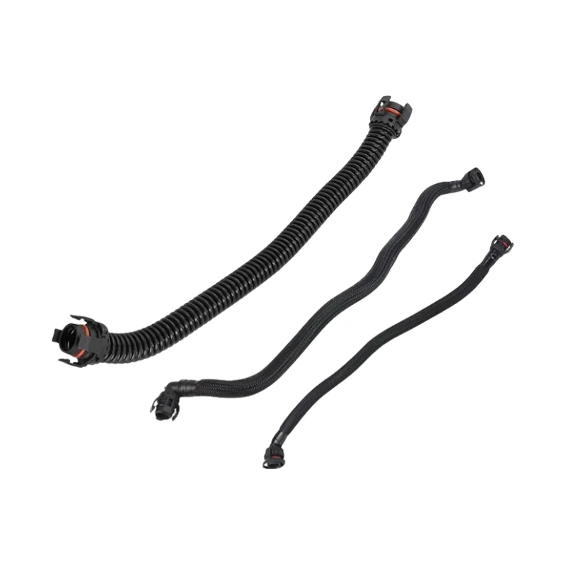 3PCS BMW X5 M E70 X6 M E71 용 새 엔진 크랭크케이스 브리더 호스, 벤트 배기 파이프 CYL 1-4 1157589989 11157595188 11157589992