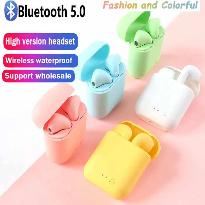 

Mini2 Tws wireless Headset Hearing Aid Hi-Fi stereo Macaron Sport headset with microphone charging case works on all smartphones