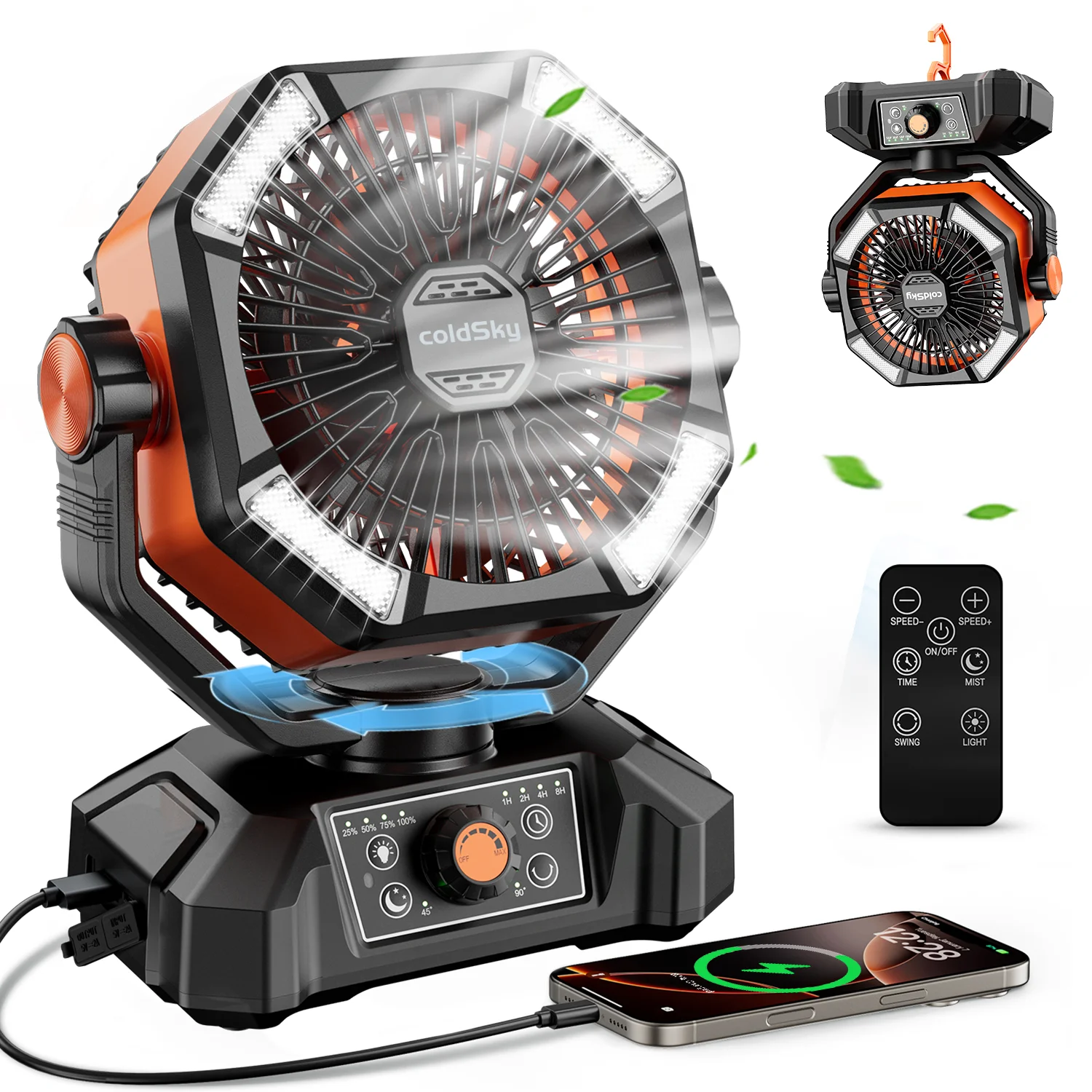 coldSky 20000mAh Battery Camping Fan 1