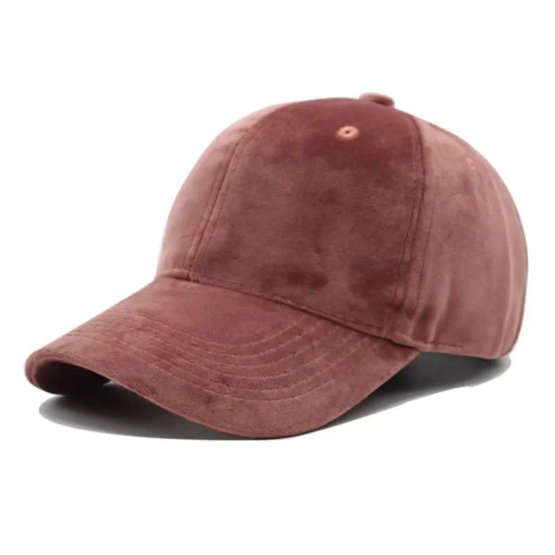 Men Baseball Cap Plain Adjustable Women Velvet Solid Blank Trucker