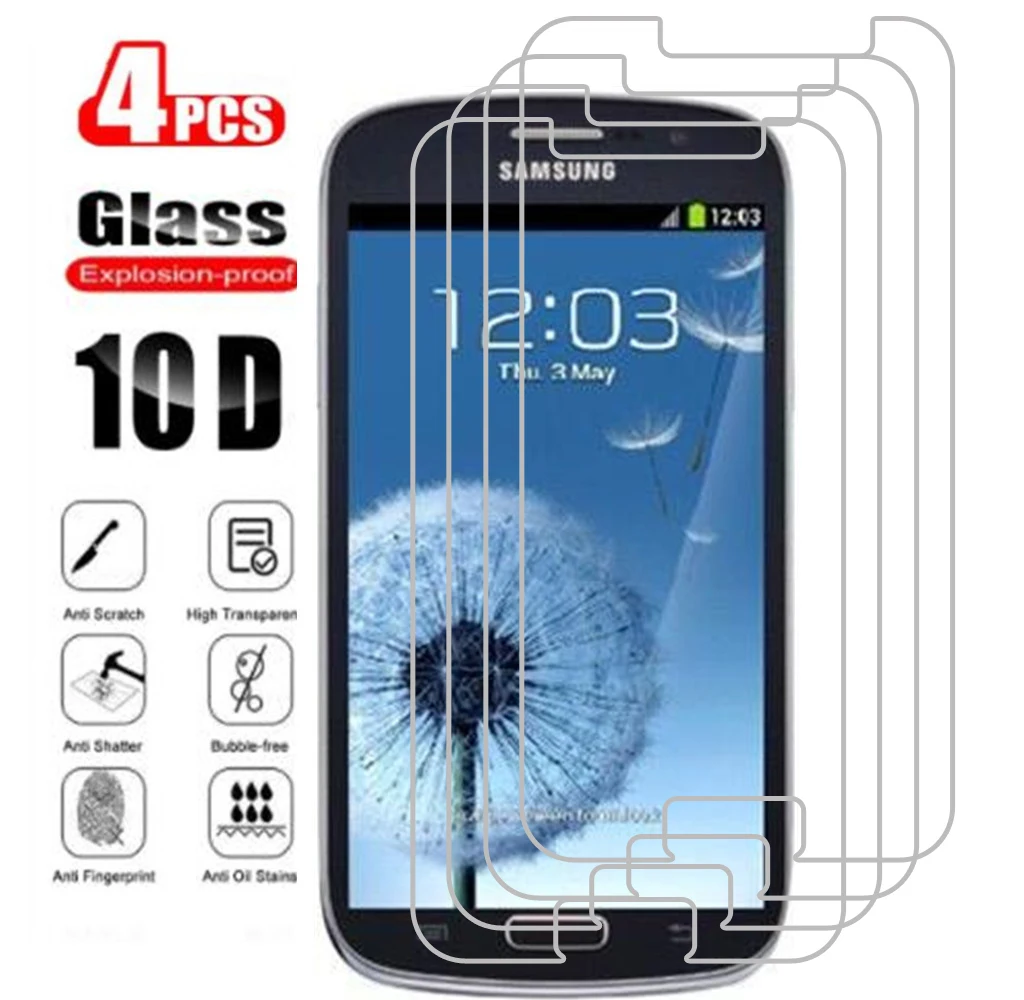 4Pcs Screen Film For Samsung Galaxy Grand Neo I9060 Plus I9060I I9080 Duos I9082 Screen Protector Tempered Glass Film Case Cover