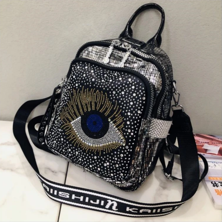 Reiserucksack Damen Rucksack Mit Nieten LECCIO○ Kleine City