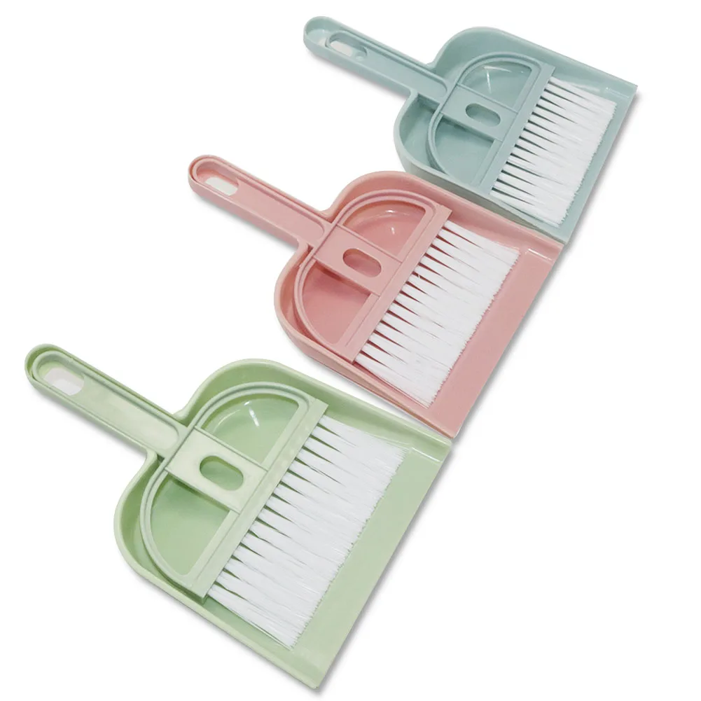 Children's Mini Desktop Cleaning Broom Set Computer Keyboard Gap Small Broom Plastic Even Shovel Brush Cleaning
