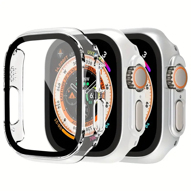 Cover Per Apple Watch Case Ultra 2 49Mm Accessori Pc Paraurti Antiurto Protezione Dello Schermo In Vetro Temperato Iwatch Series Ultra 2 1
