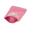 Clear Window 100 Pcs 1g-3.5g-28g Stand Up Zip Lock Bag Food Storage Colors Pouches Reusable Food Plastic Bag Glossy Color bag 5