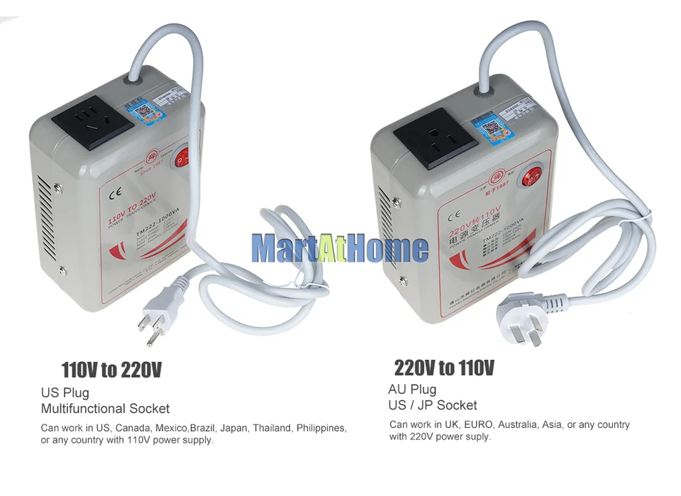 Spannungswandler 1000W – Wandelt 220V Auf 110V Um & Umgekehrt, Mit EU-Steckdose, Für Elektronische Geräte Im Ausland Spannungswandler 1000W – Wandelt 220V Auf 110V Um & Umgekehrt, Mit EU-Steckdose, Für Elektronische Geräte Im Ausland